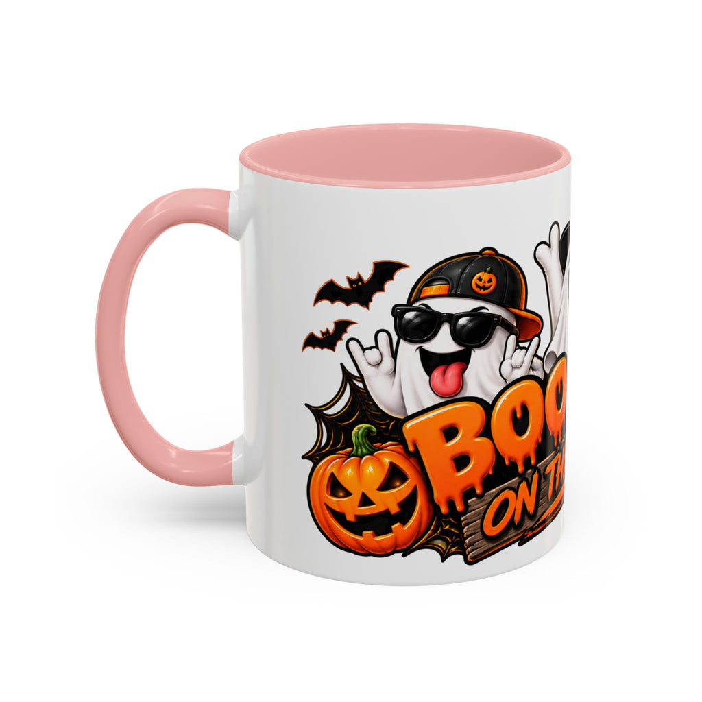 Boo Crew on the Loose Halloween White Mug – Funny Ghosts & Pumpkins