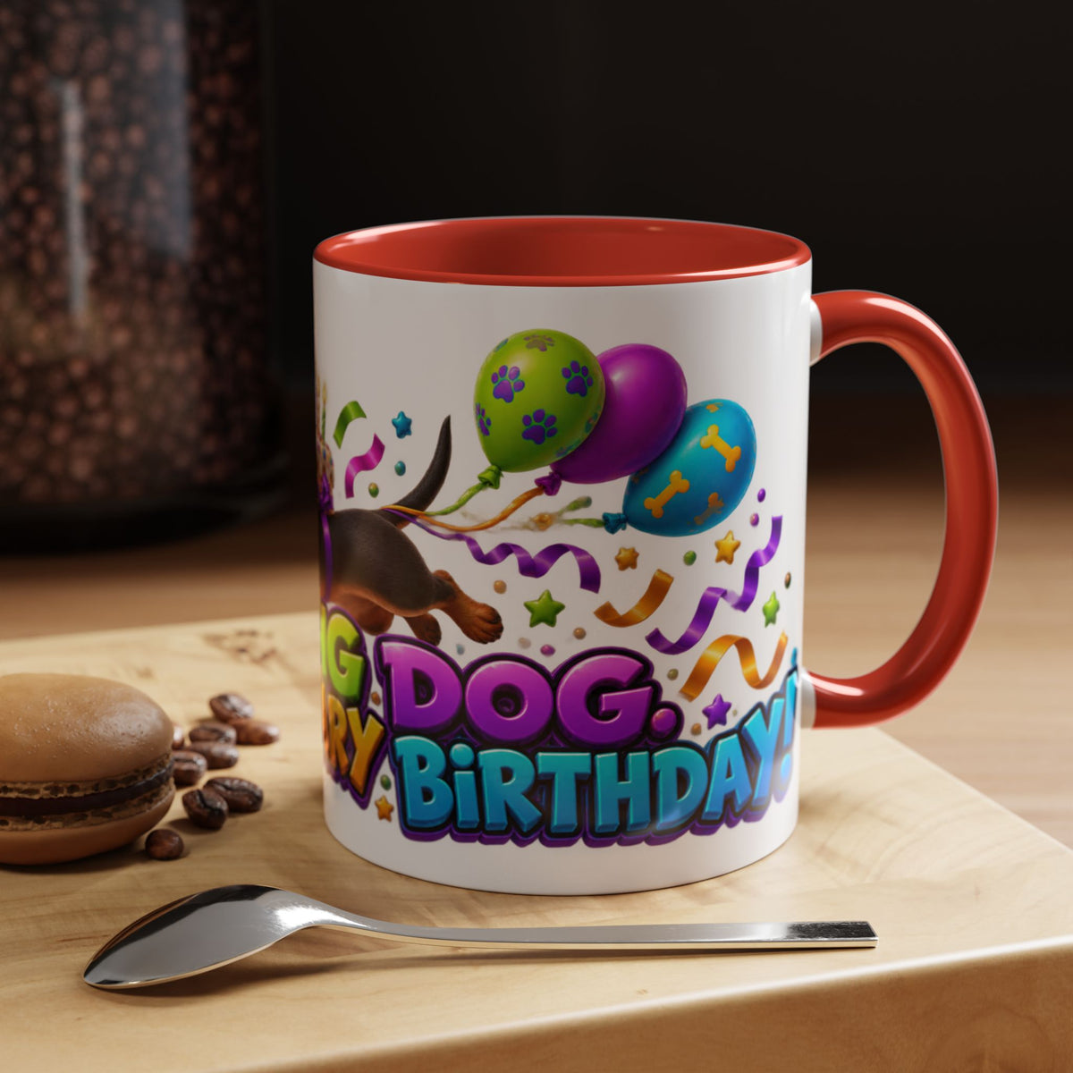 Long Dog Legendary Birthday Dachshund White Mug