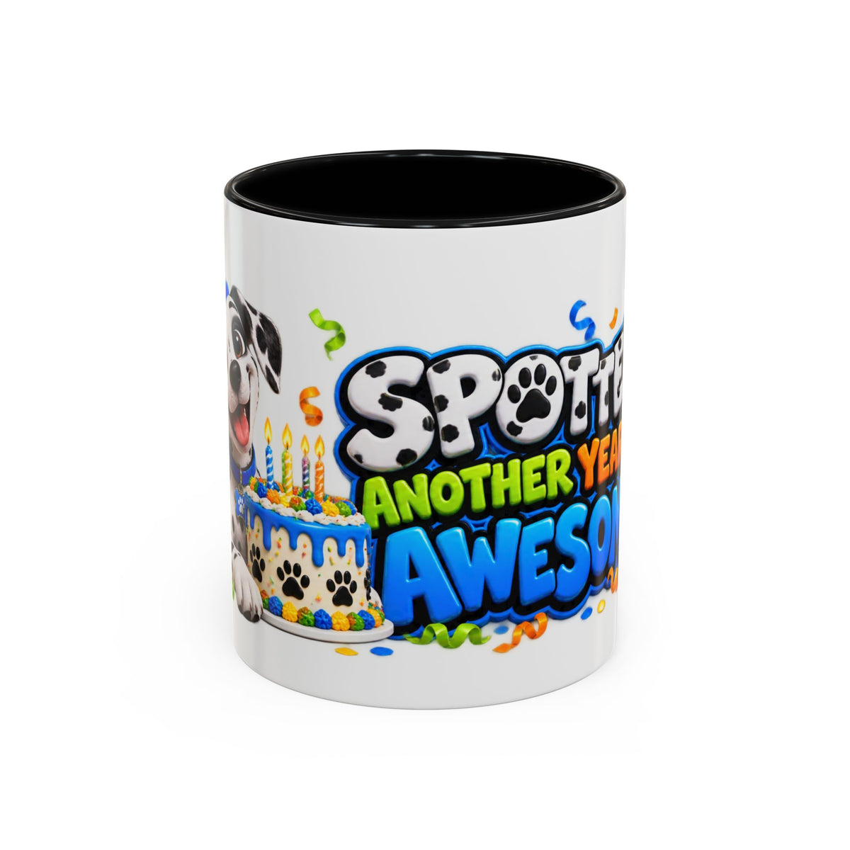 Dalmatian Birthday Mug – Spotted Another Year of Awesome White Coffee Cup
