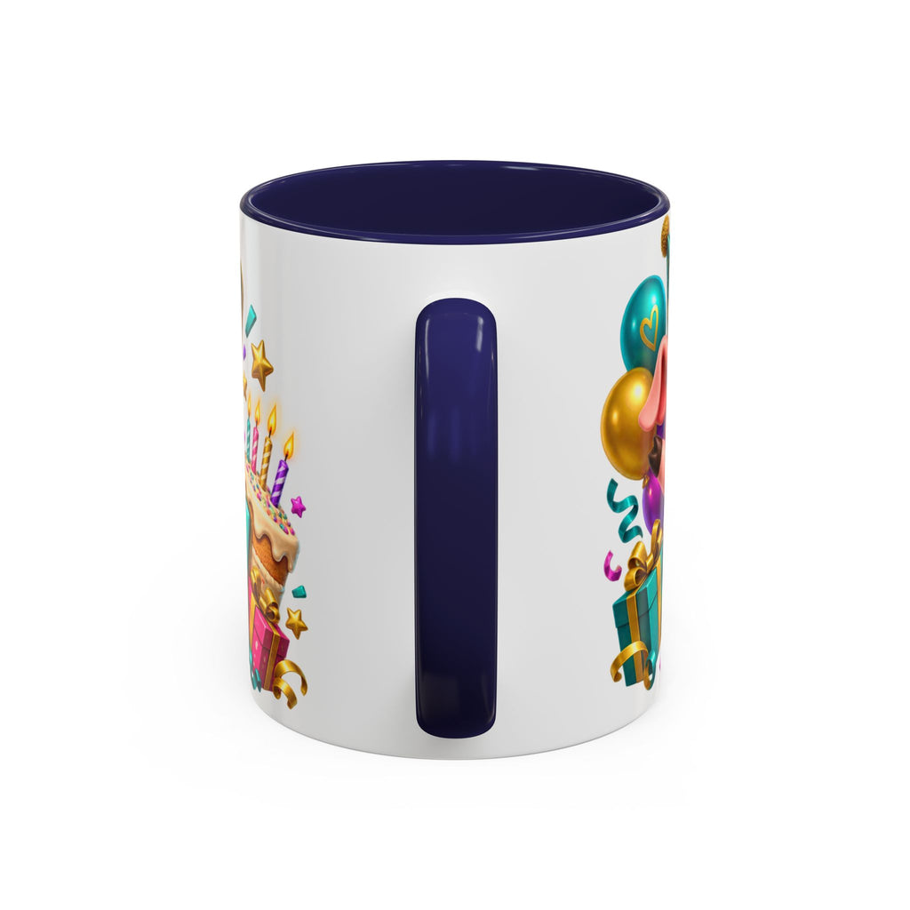 Oink! It’s Your Birthday White Mug – Cute Pig Birthday Cup, Colorful Funny Party Gift