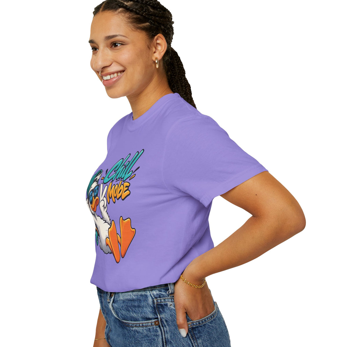 Chill Mode Duck Graphic T-Shirt | Festora Everyday