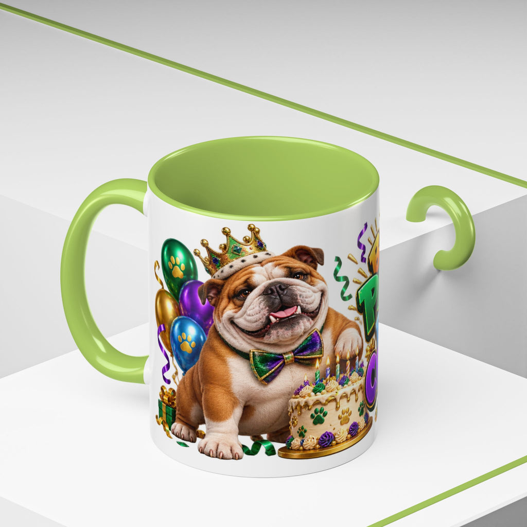 Built to Party English Bulldog Birthday White Mug
