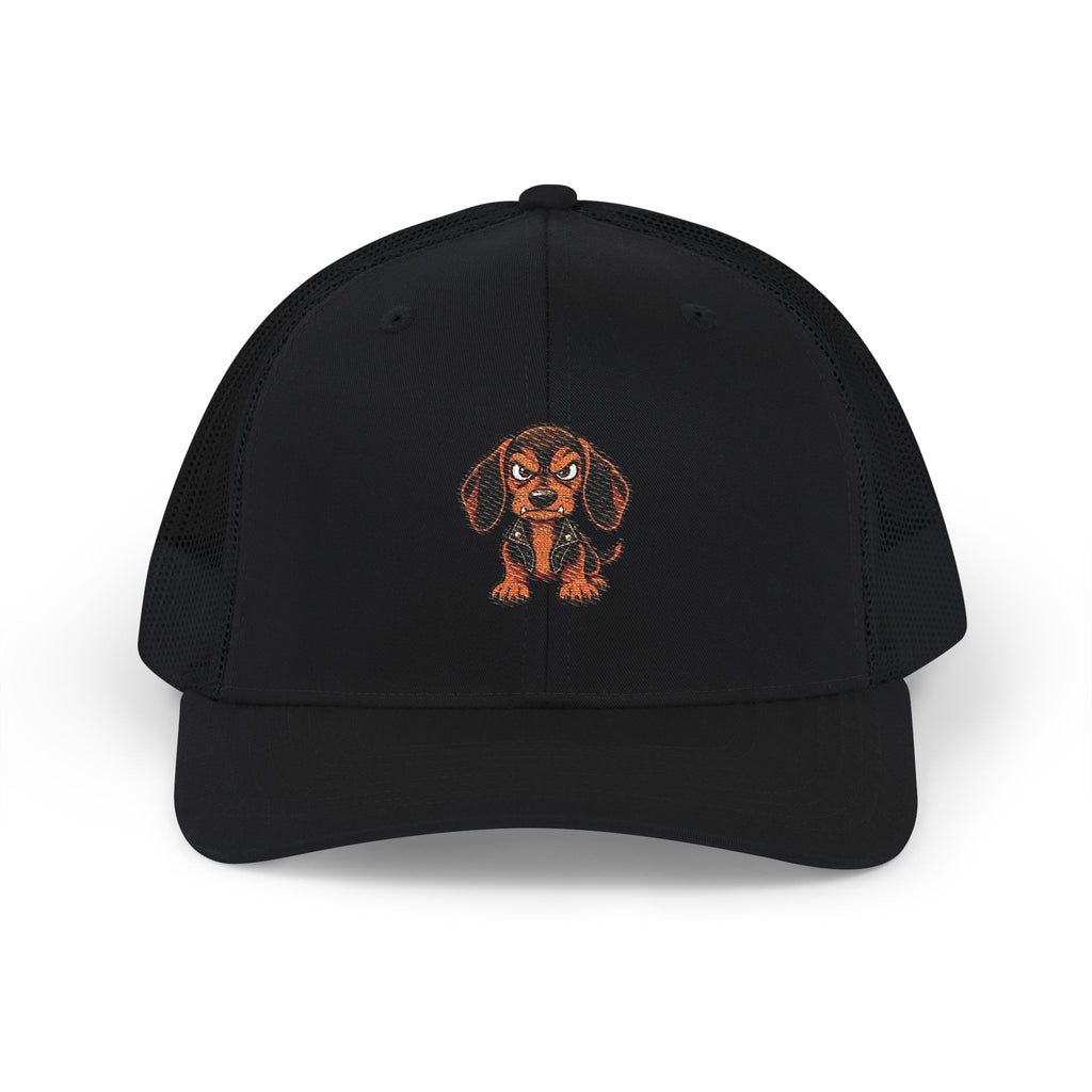 Bad Dogs Dachshund Embroidered Trucker Cap