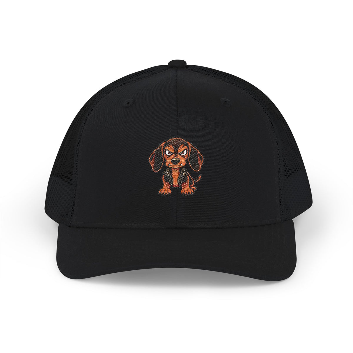 Bad Dogs Dachshund Embroidered Trucker Cap