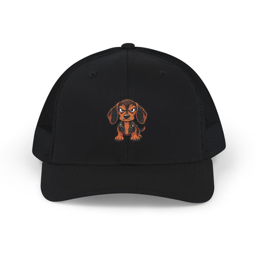 Bad Dogs Dachshund Embroidered Trucker Cap