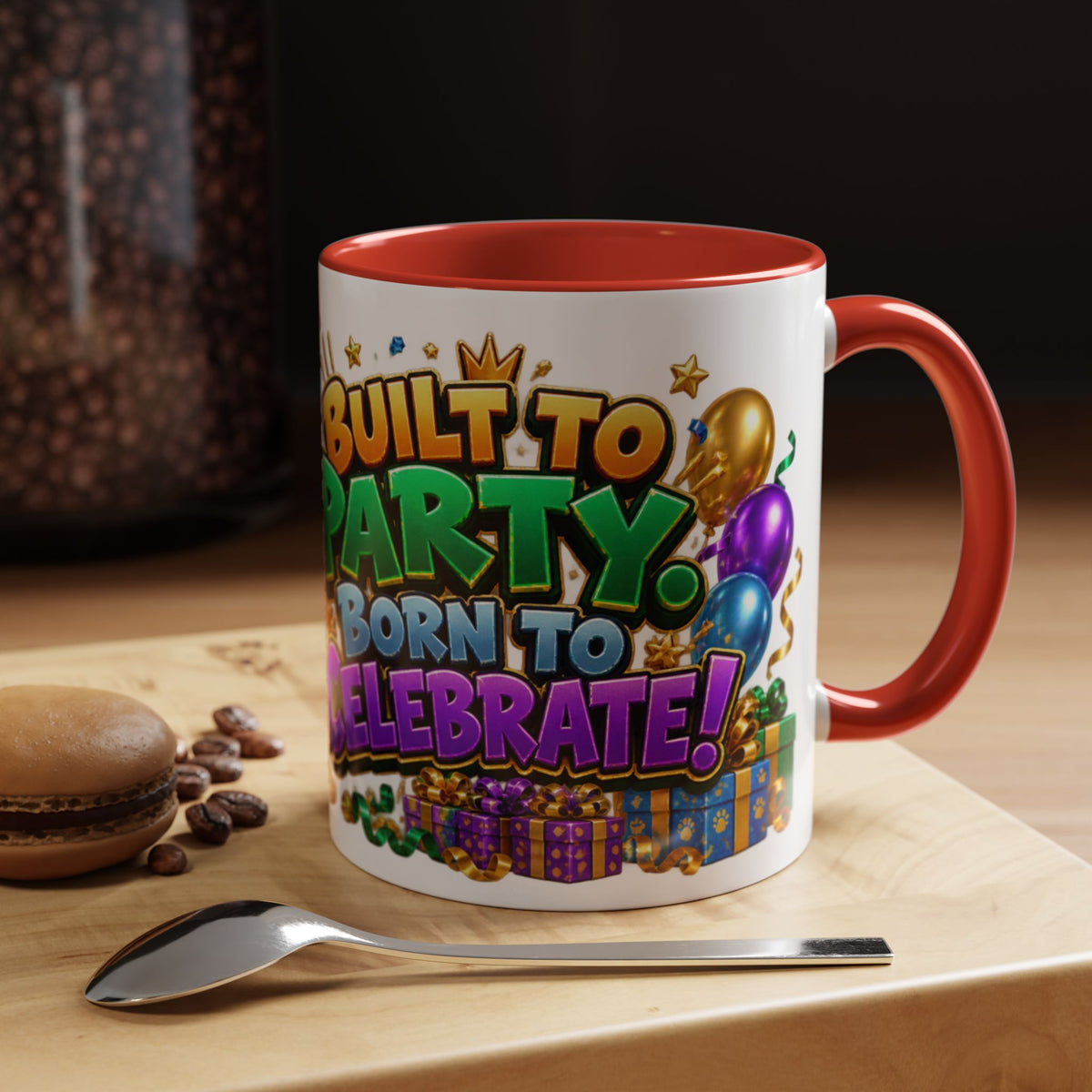 Built to Party English Bulldog Birthday White Mug