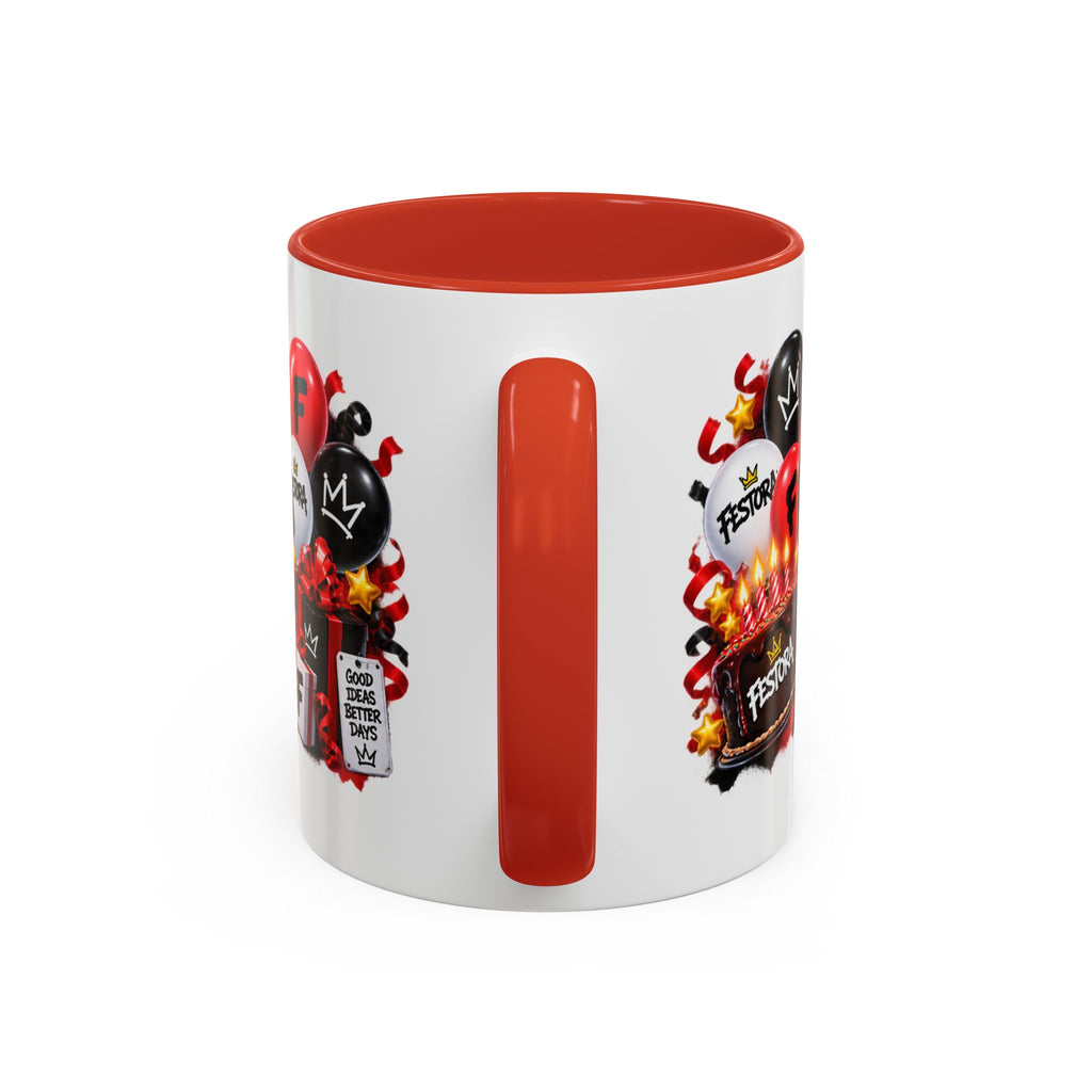 Festora Grafx Birthday Mug – Birthday Level Up Robot Coffee Cup
