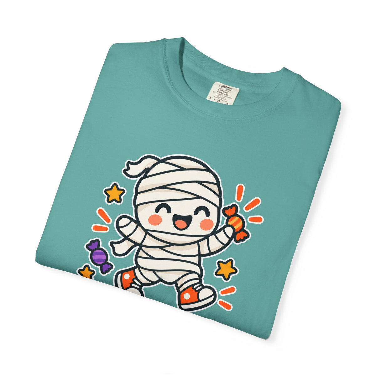 Wrapped but Sweet Halloween T-Shirt | Cute Mummy Graphic Tee