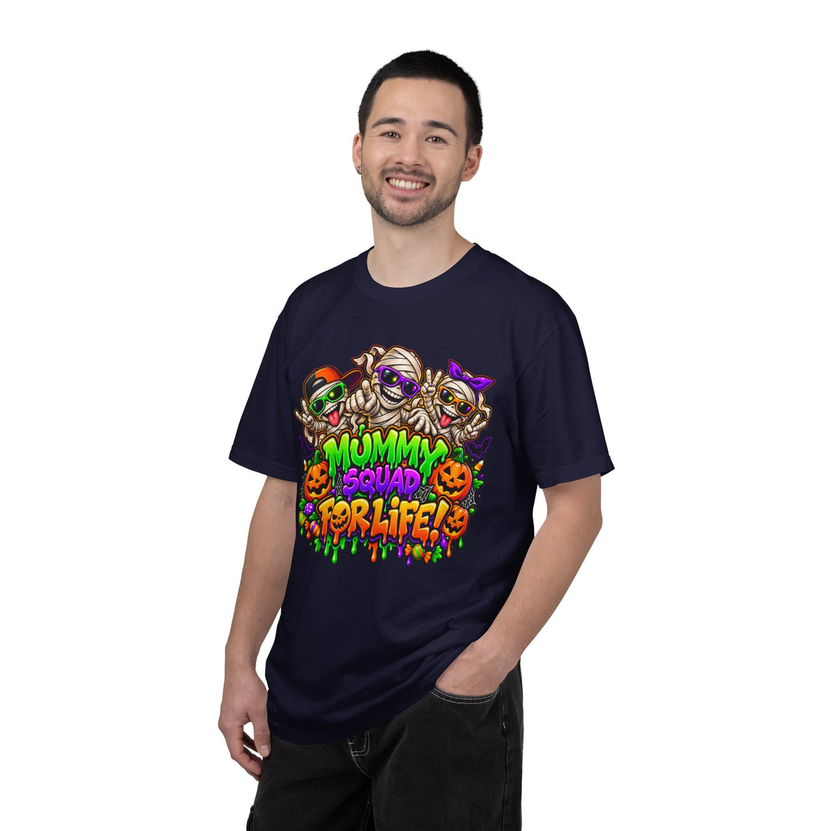 Mummy Squad For Life Halloween T-Shirt – Funny Colorful Mummy Graphic Tee
