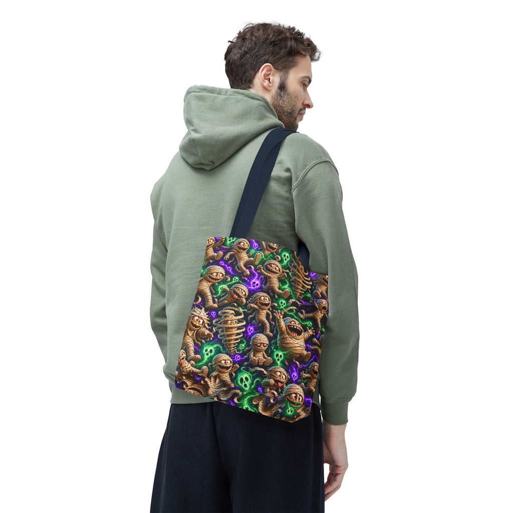 Mummy Party Tote Bag — Cute Spooky Halloween All-Over Print Tote