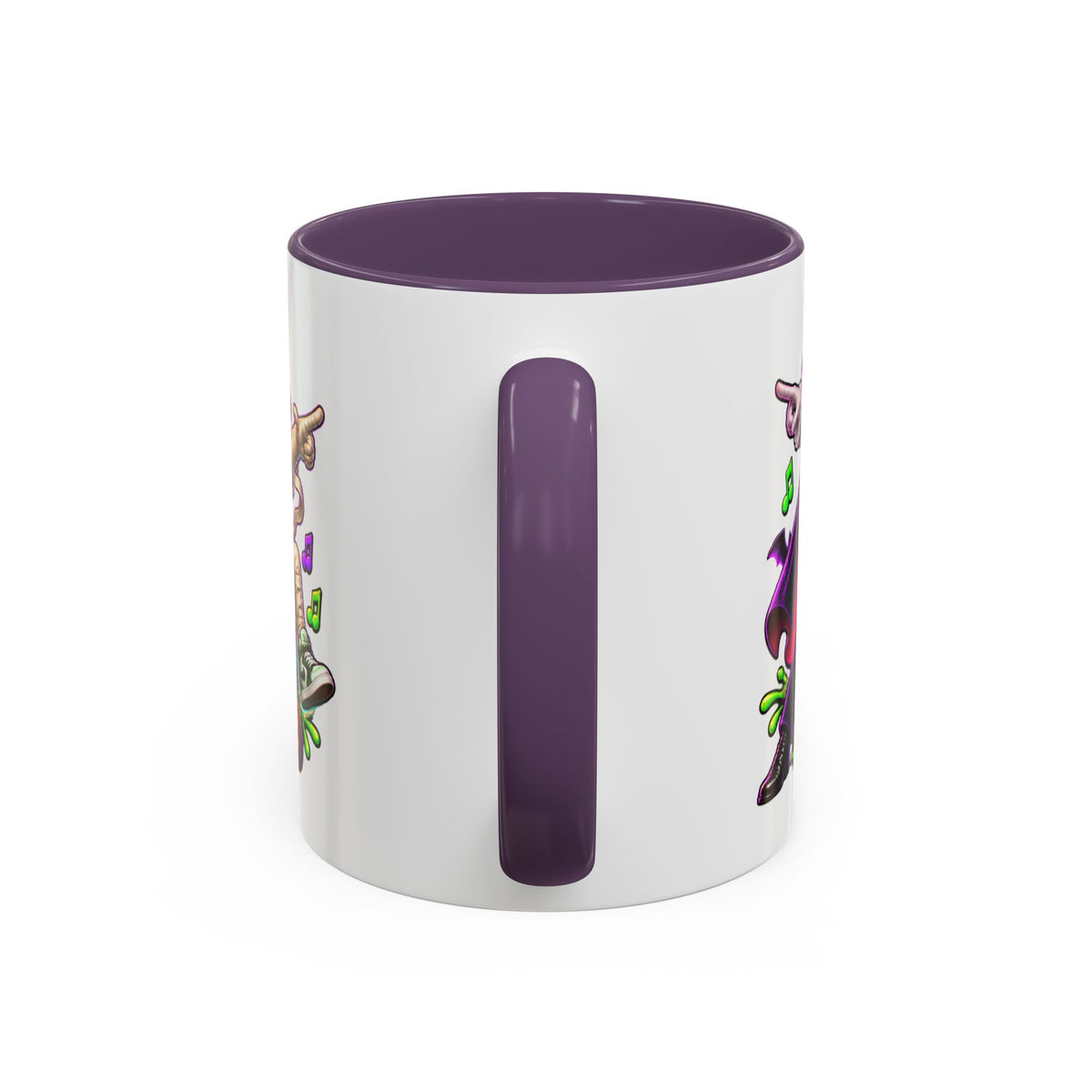 Fright Night Fever Dancing Monsters Halloween White Mug