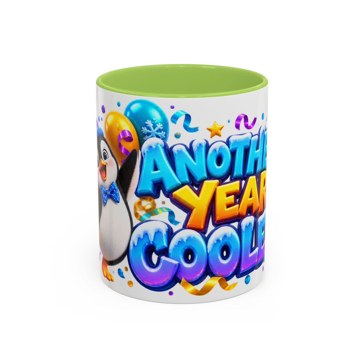 Another Year Cooler Penguin Birthday White Mug