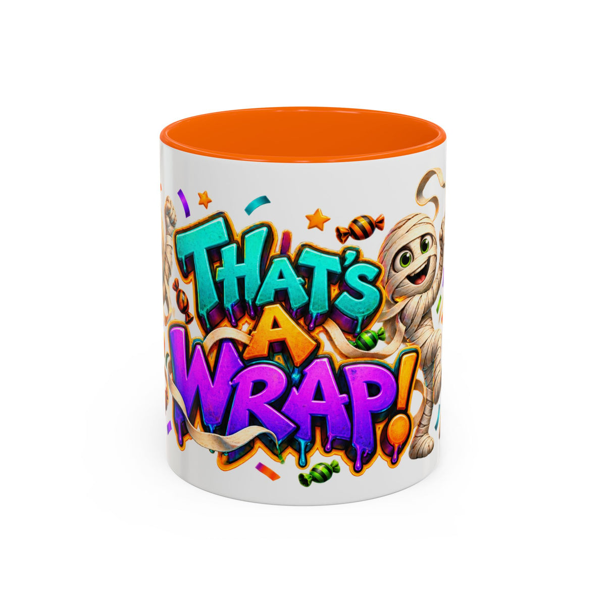 That’s a Wrap Funny Halloween Mummy Party White Mug