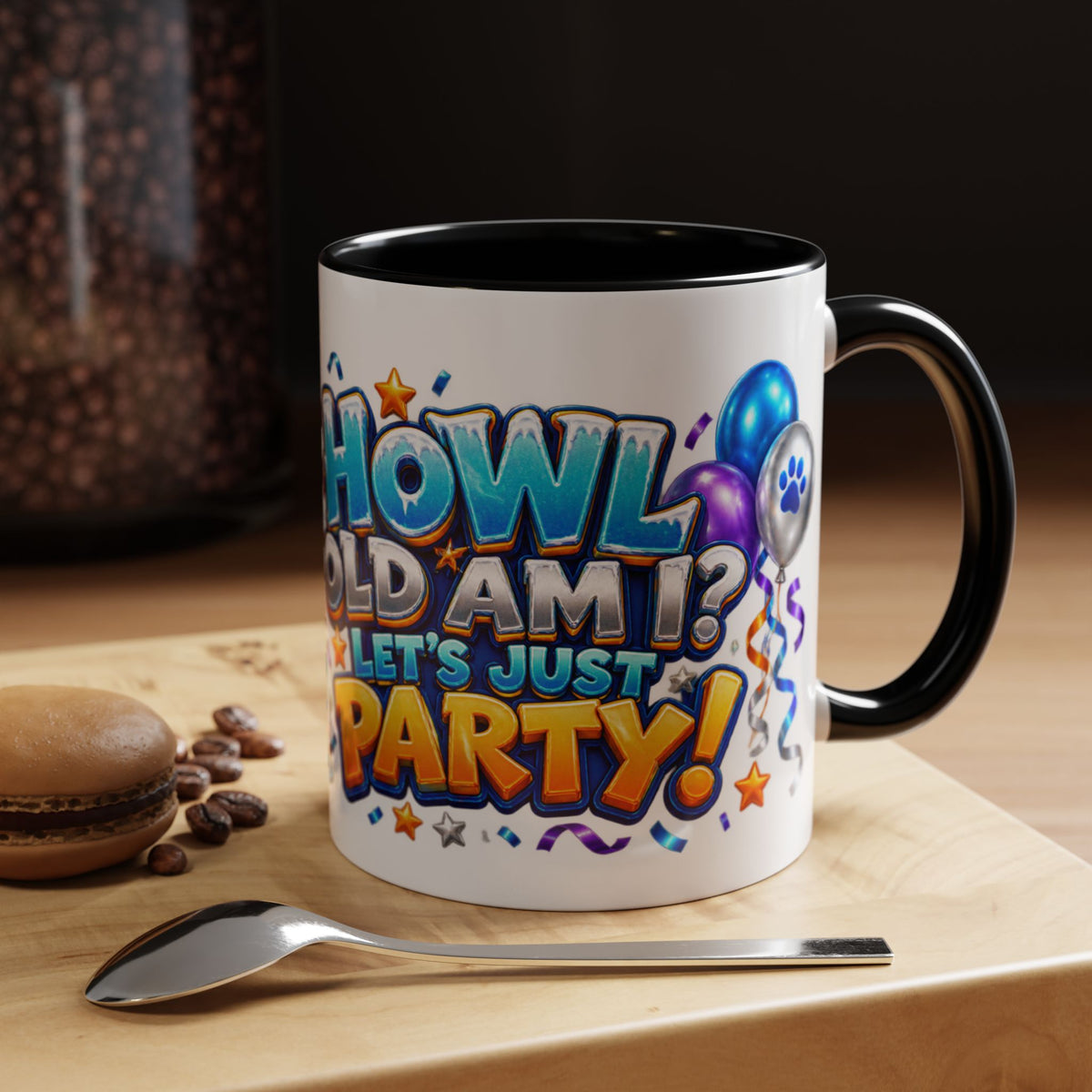 Howl Old Am I Siberian Husky Birthday White Mug