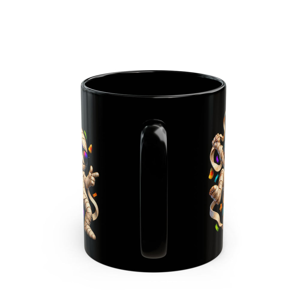 That’s a Wrap Funny Halloween Mummy Party Black Mug