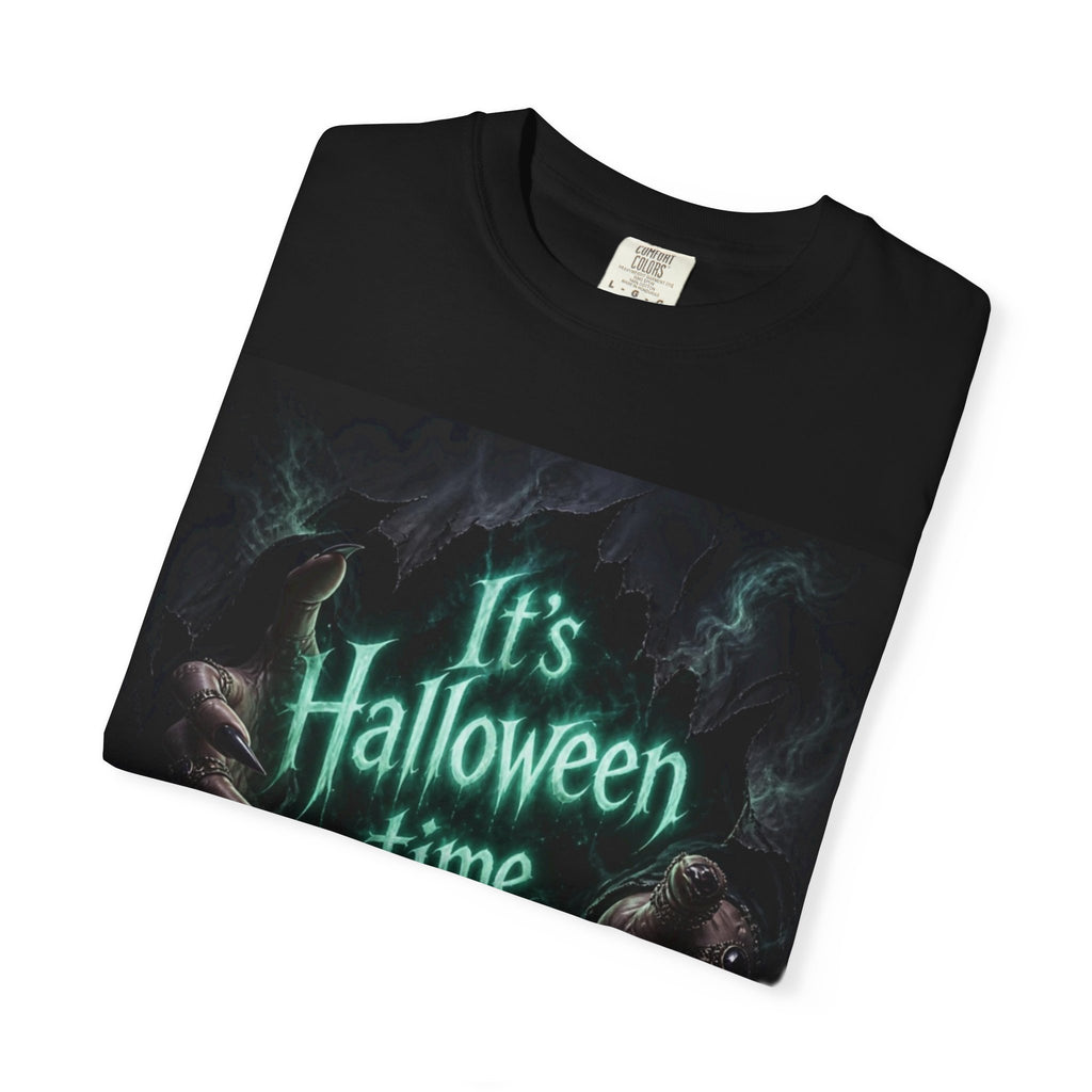 Halloween T-Shirt — "It's Halloween Time" Spooky Glow Design