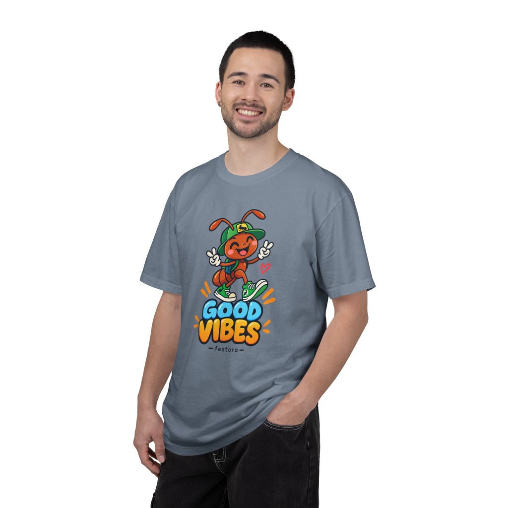 Good Vibes – Happy Ant Graphic T-Shirt