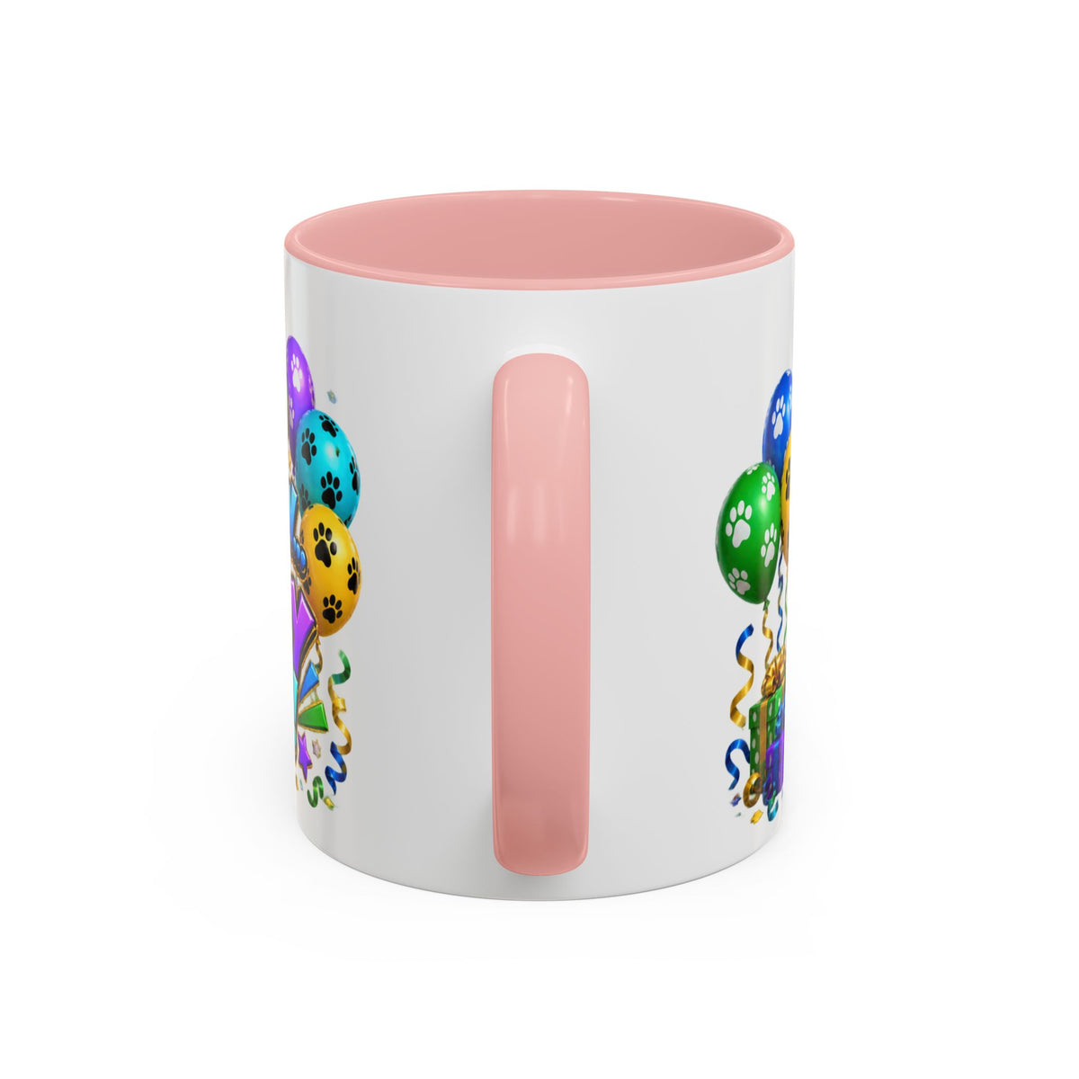 Herd the Crew Border Collie Birthday White Mug