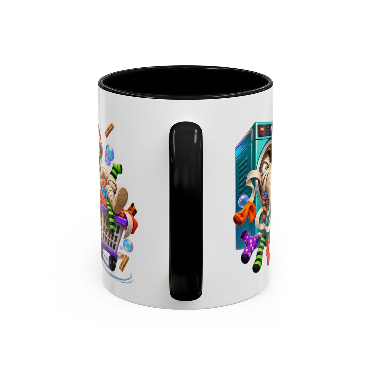 Wrapped Up in Trouble Mummy Halloween White Mug