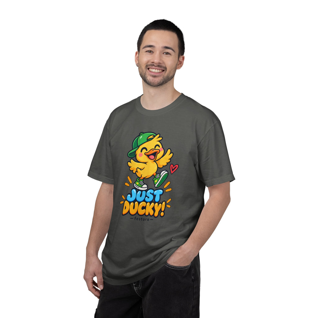 Just Ducky! – Cute Happy Duck Graphic T-Shirt