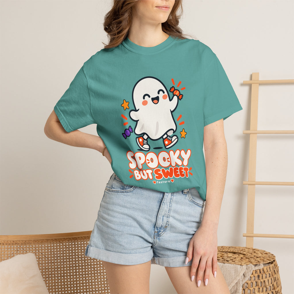 Spooky but Sweet Ghost T-Shirt | Cute Halloween Graphic Tee