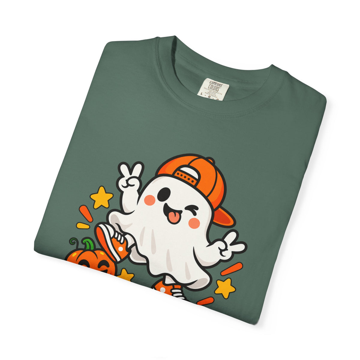 Just Boo It Halloween T-Shirt | Cute Skater Ghost Graphic Tee