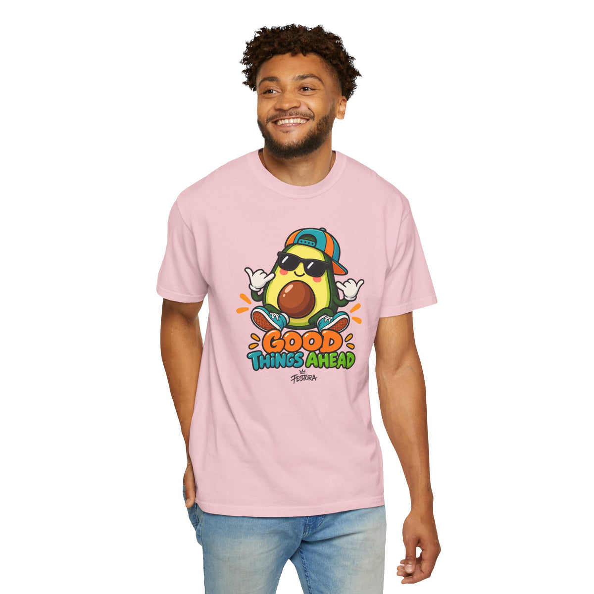 Good Things Ahead Avocado Graphic T-Shirt | Festora Everyday