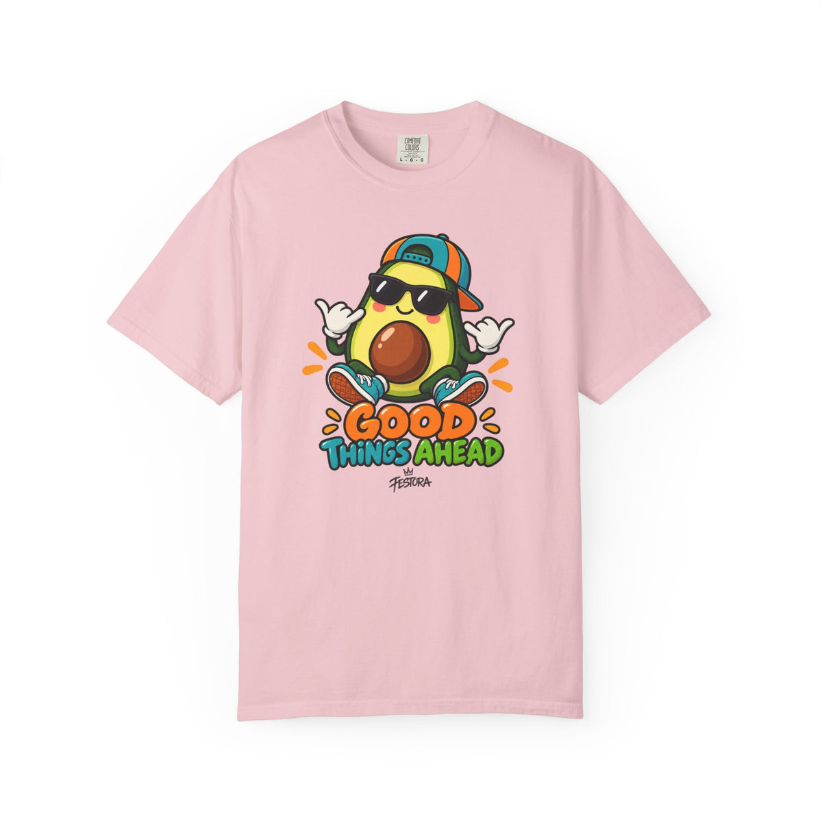 Good Things Ahead Avocado Graphic T-Shirt | Festora Everyday