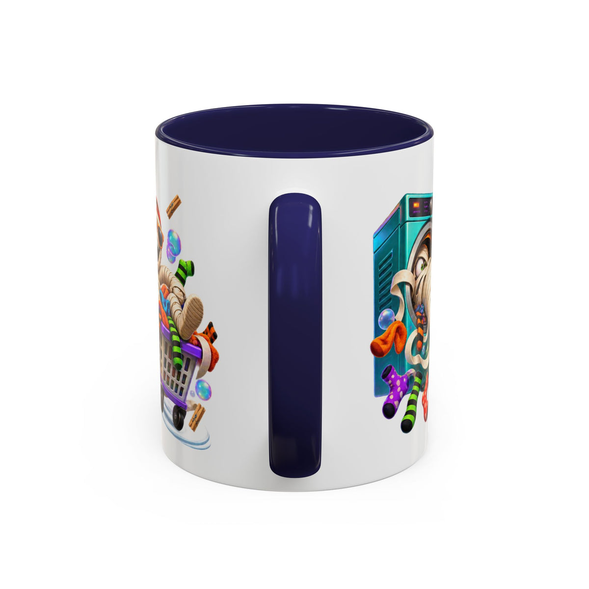 Wrapped Up in Trouble Mummy Halloween White Mug