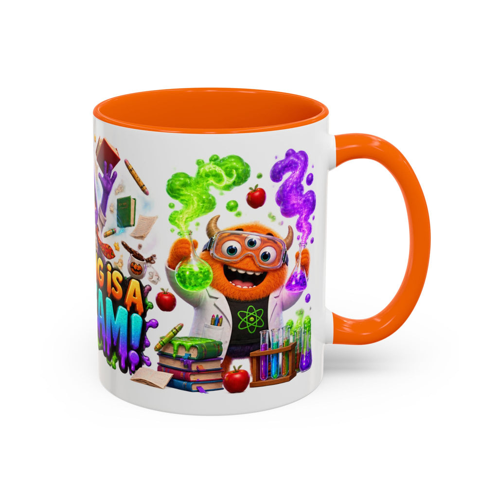 Teaching Is a Scream Monster Teacher Halloween White Mug