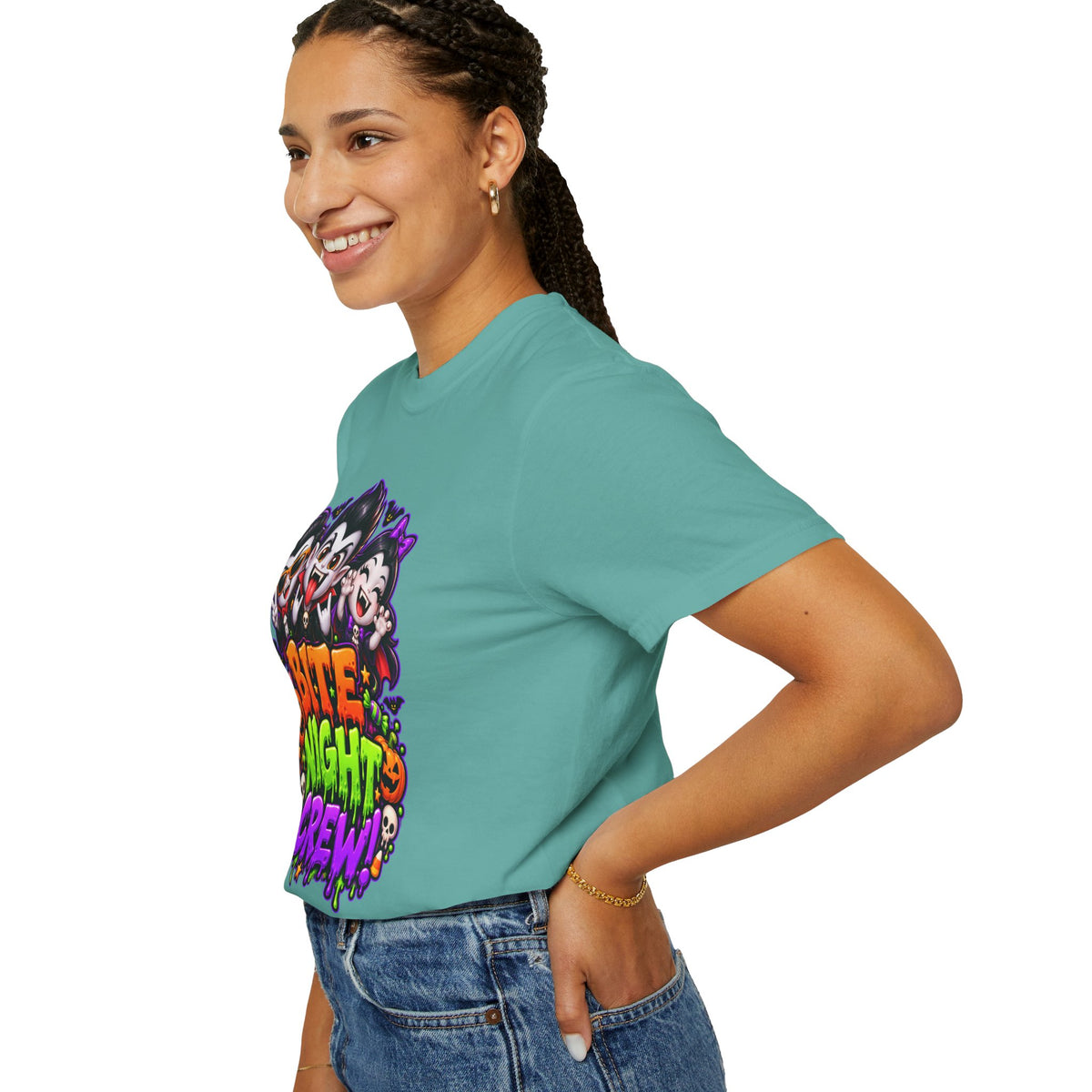 Bite Night Crew Halloween T-Shirt – Funny Vampire Graphic Tee