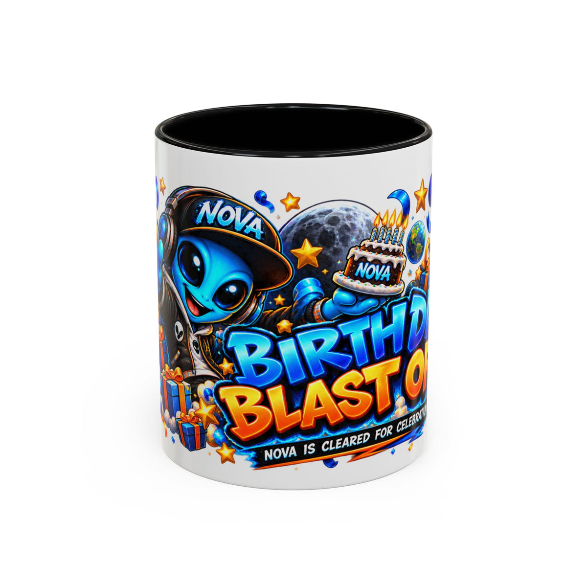 Festora Alien Birthday Mug – Birthday Blast Off Coffee Cup