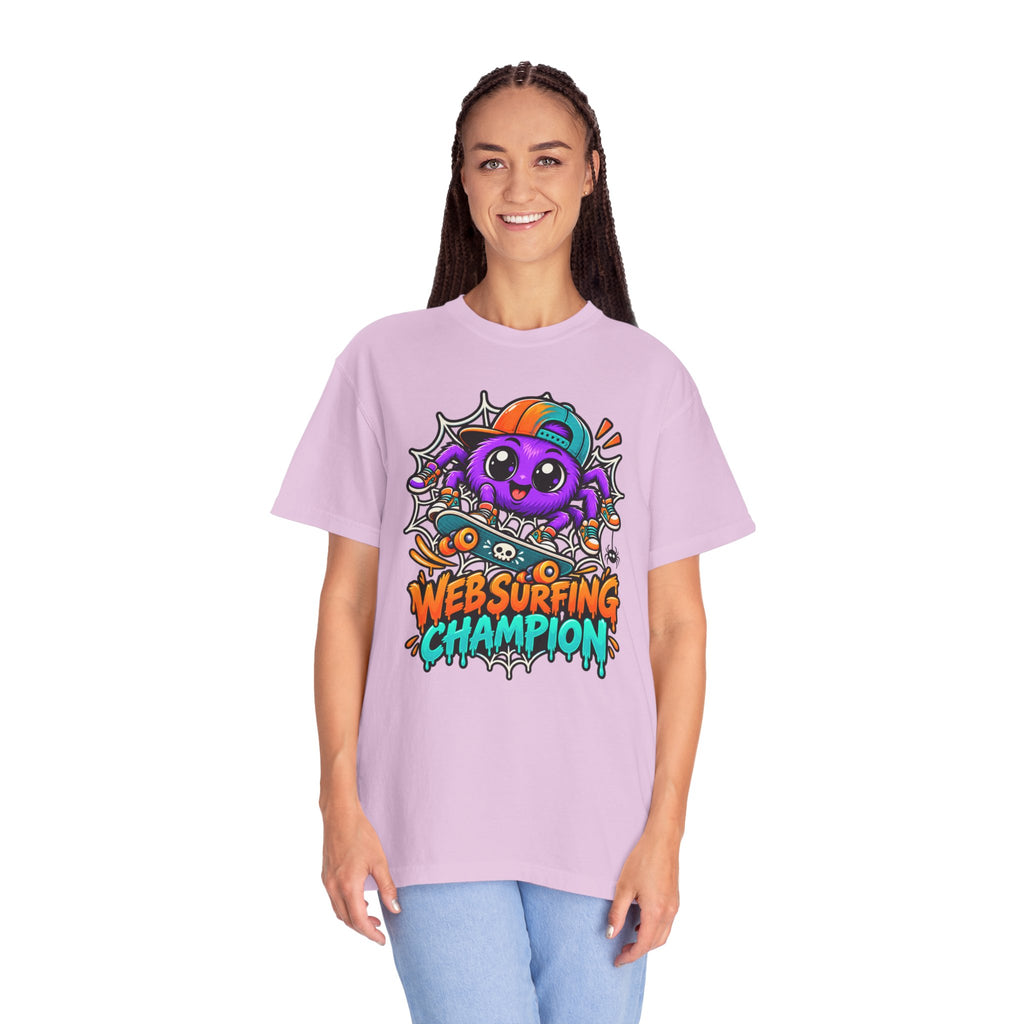Web Surfing Champion – Cute Halloween Spider T-Shirt