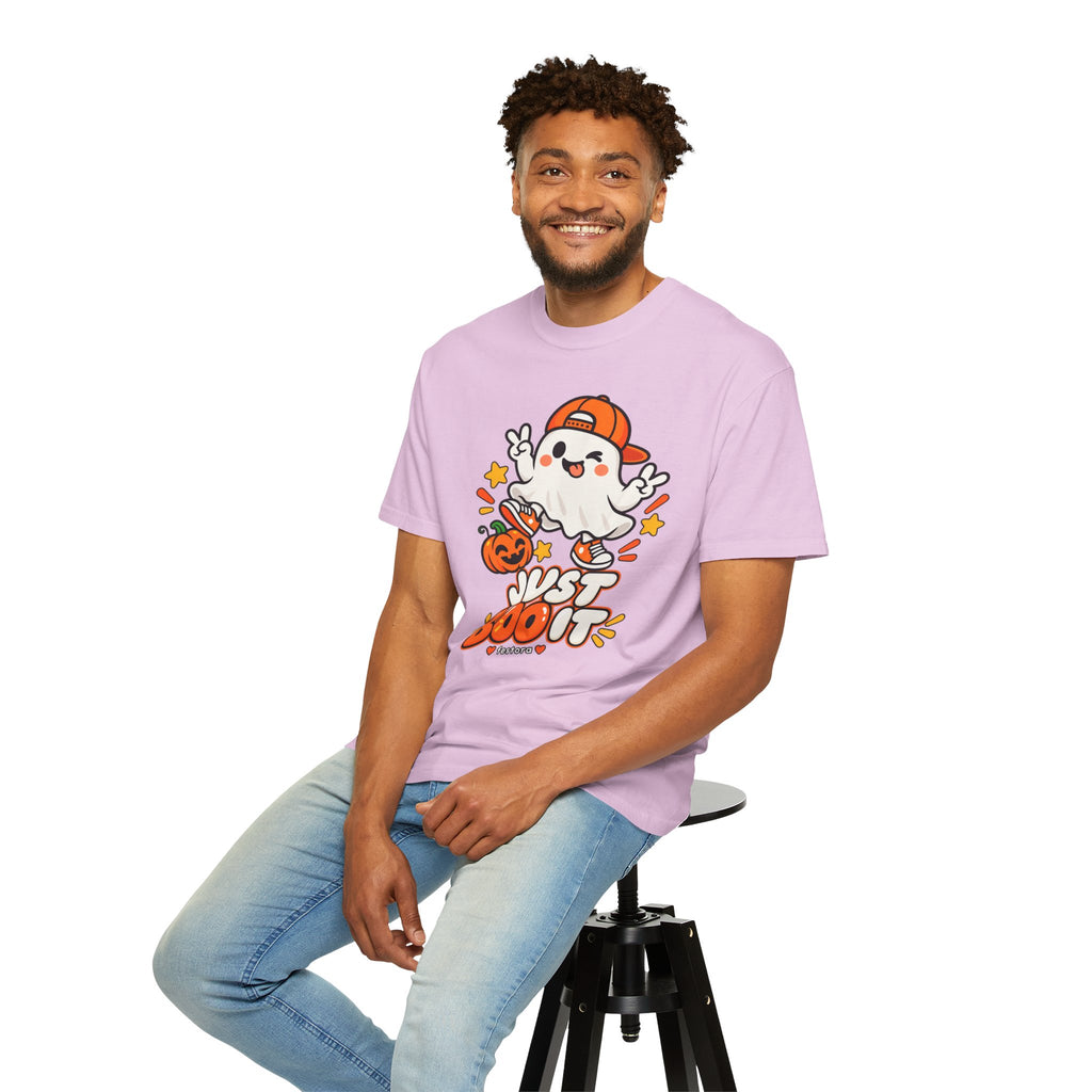 Just Boo It Halloween T-Shirt | Cute Skater Ghost Graphic Tee