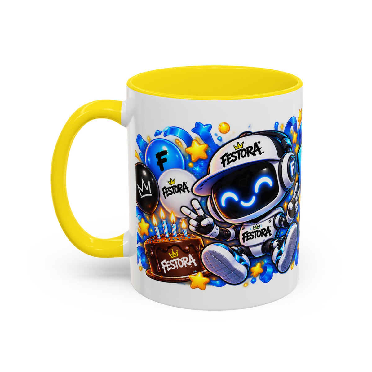 Festora Bot Birthday Mug – Birthday Mode Activated Robot Coffee Cup