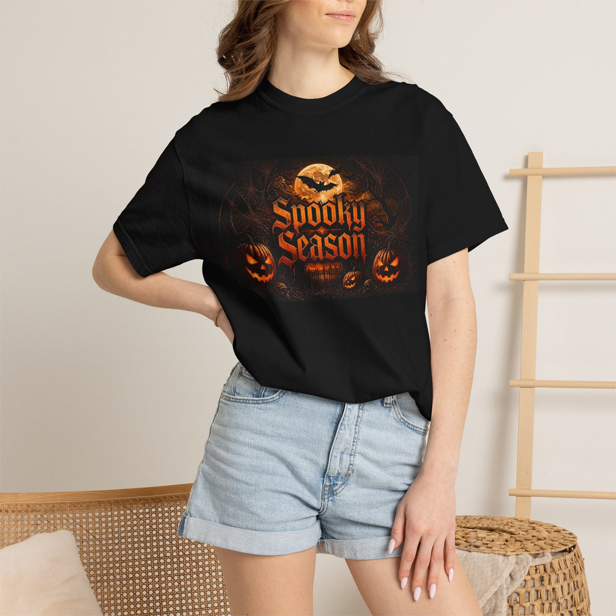 Spooky Season Halloween T-Shirt — Pumpkin Jack-O'-Lantern Graphic Tee