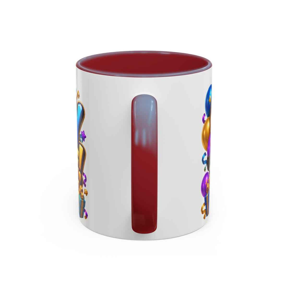 Birthday Stampede White Mug – Cute Buffalo Birthday Cup, Colorful Fun Party Gift