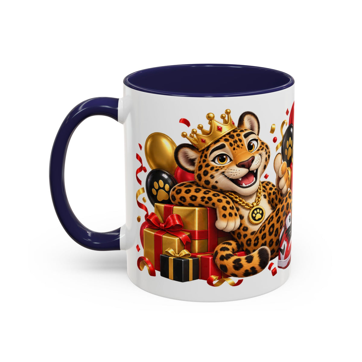 Title: Happy Birthday Jaguar Mug – Colorful 3D Birthday Gift – White Coffee Mug