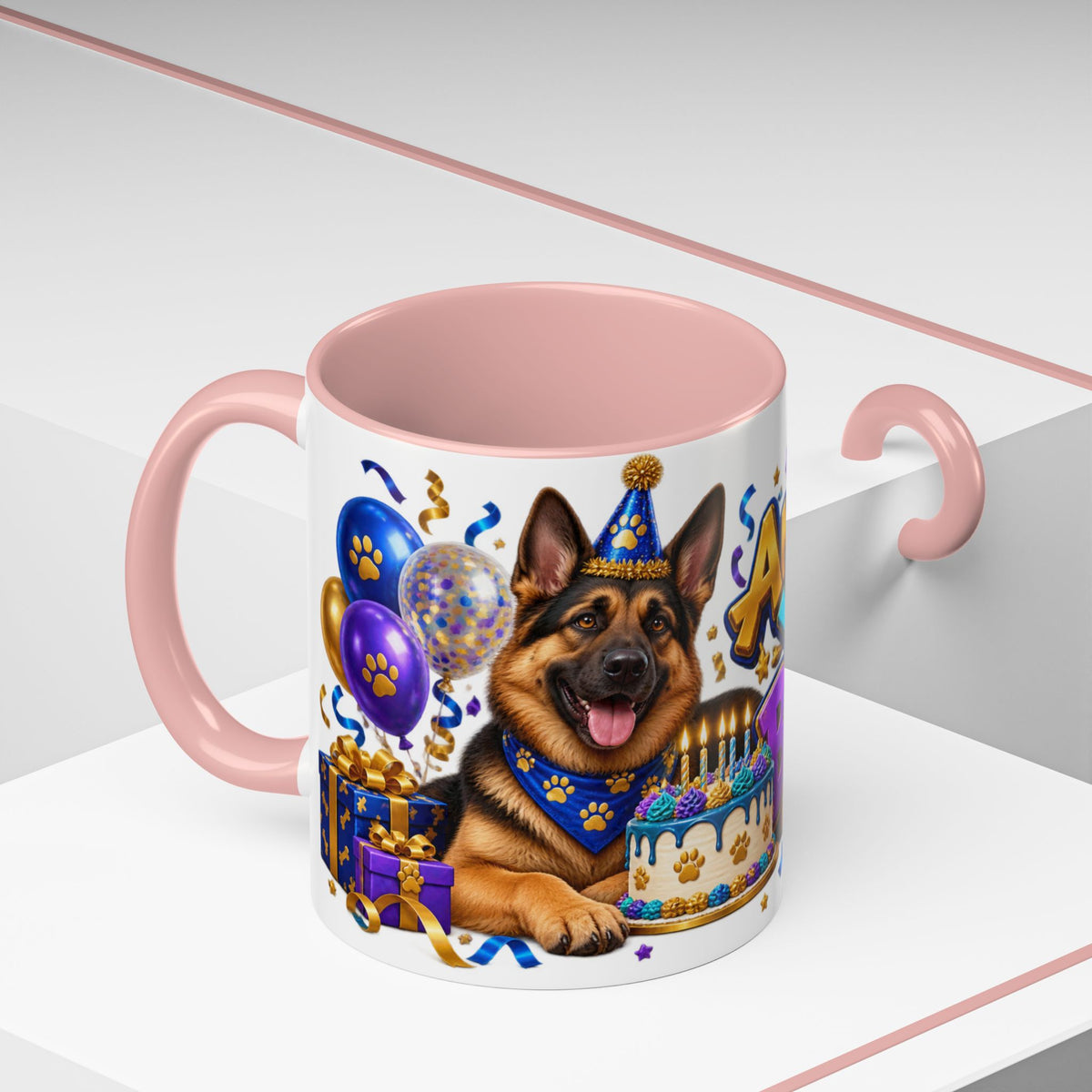 German Shepherd Birthday Mug – Another Year Bolder White Coffee Cup