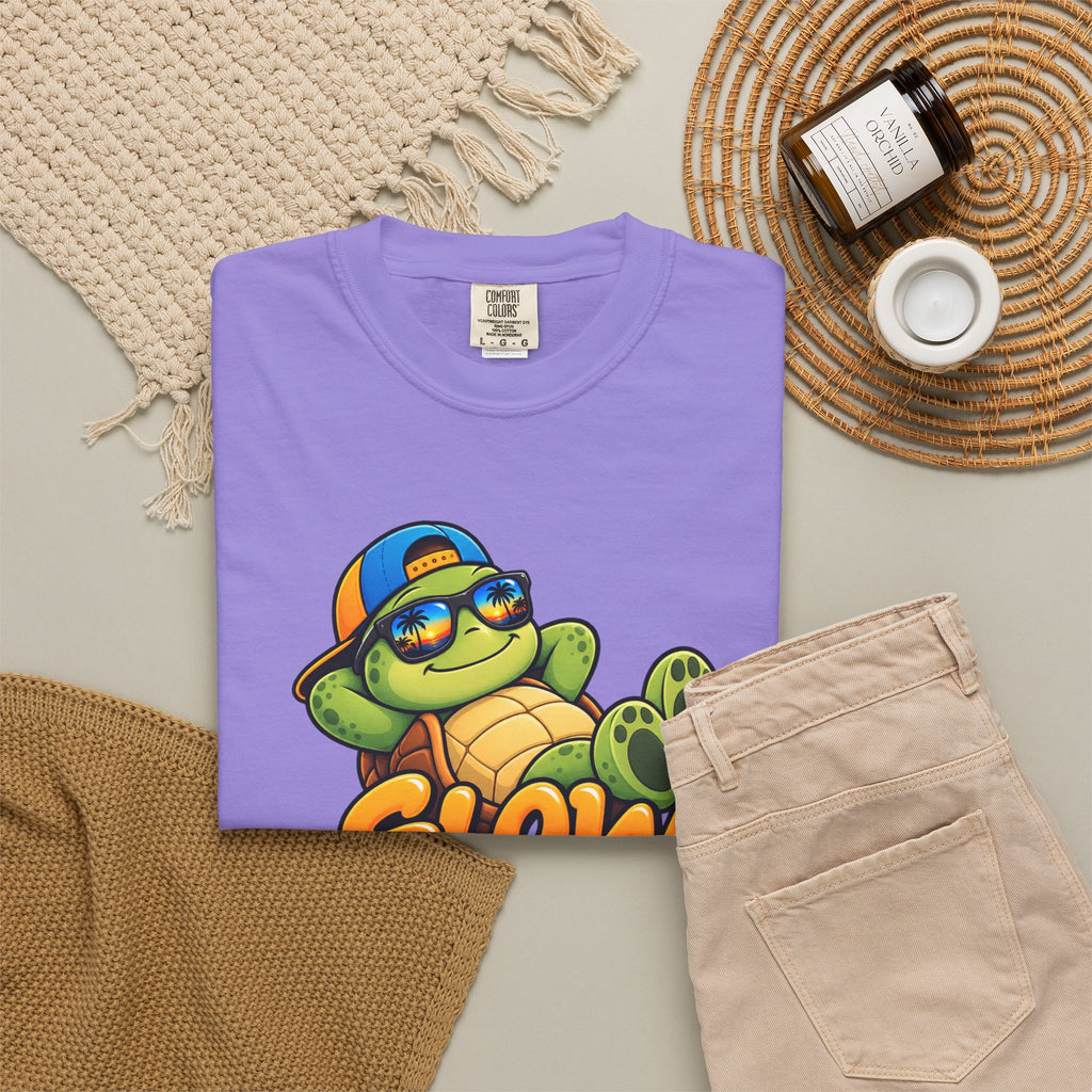 Slow Down, Life Is Good – Turtle Graphic T-Shirt | Festora Everyday