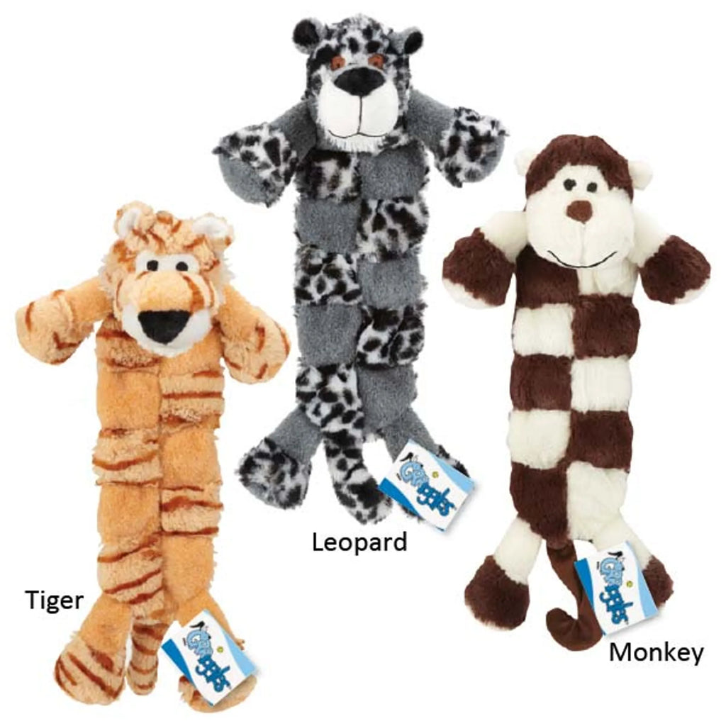 Safari Squeaky Tiger Plush Dog Toy – Soft Interactive Pet Toy