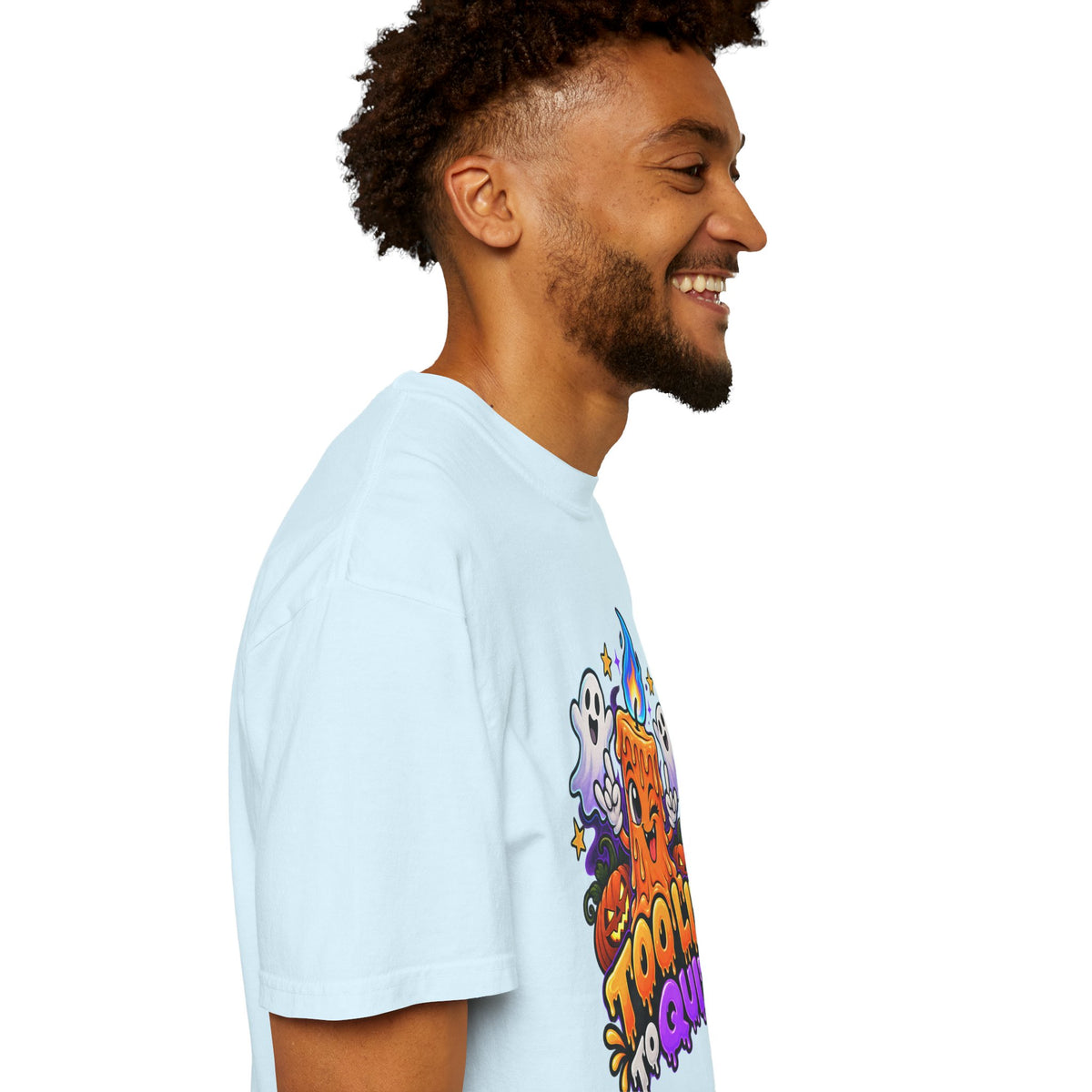 Too Lit to Quit – Funny Halloween Candle T-Shirt