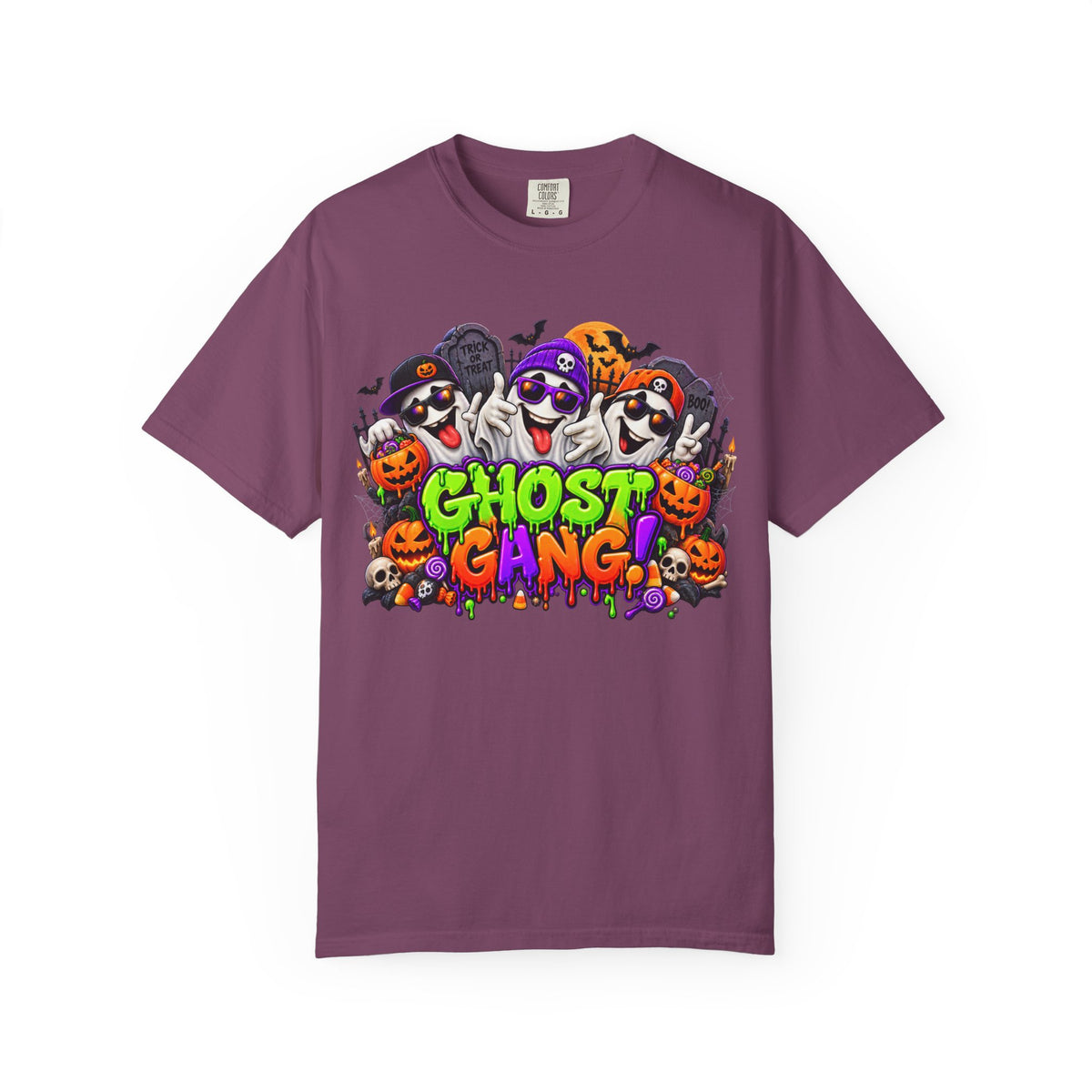 Ghost Gang Halloween T-Shirt – Funny Colorful Ghost Graphic Tee