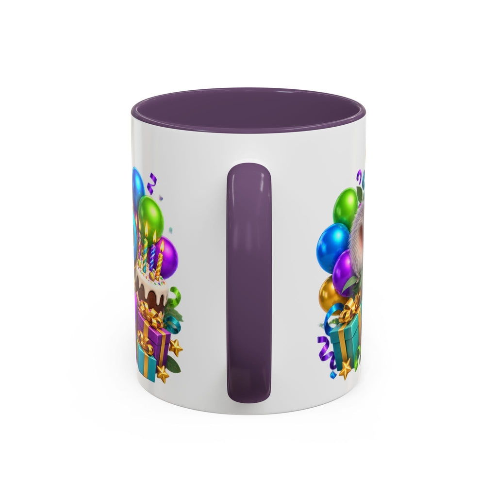 Koala-Fied for a Great Birthday White Mug – Cute Koala Birthday Cup, Colorful Fun Party Gift