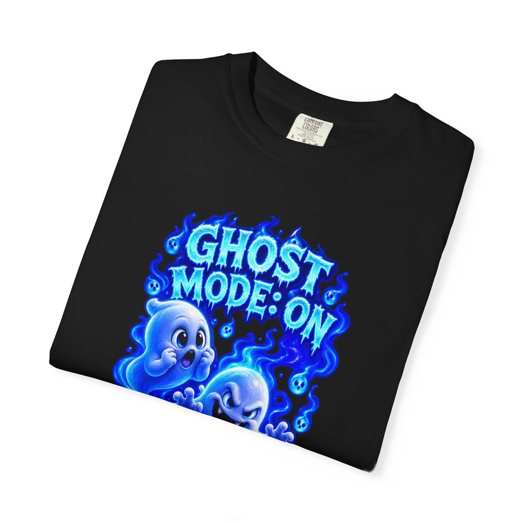 Ghost Mode: On T-Shirt — Cute Neon Ghosts Halloween Graphic Tee