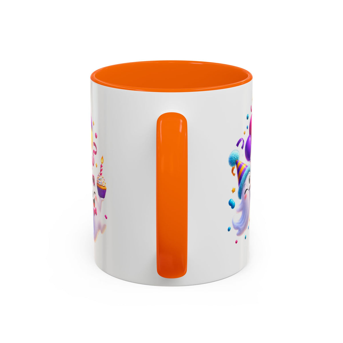 Happy Birthday Accent Coffee Mug - Colorful Celebration Mug (11oz, 15oz)