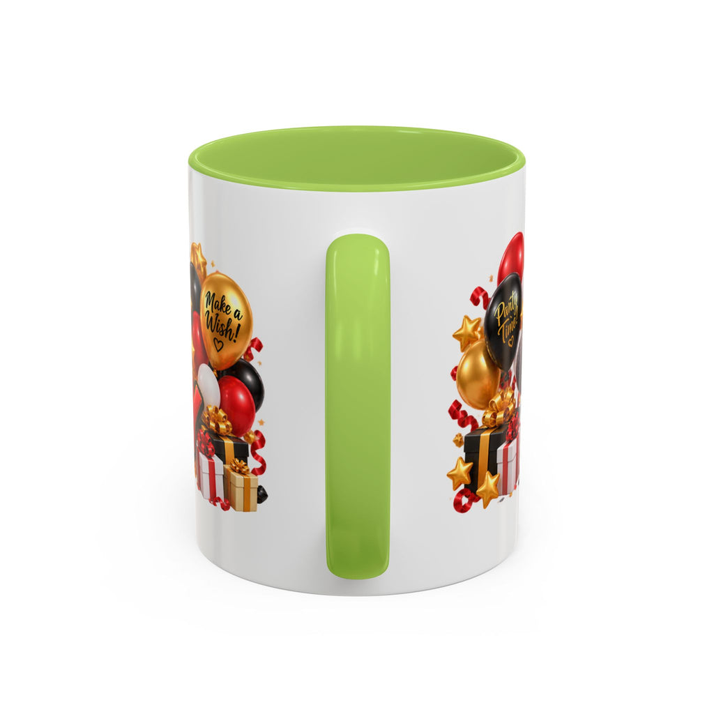 Happy Birthday Rhino Mug – Colorful 3D Birthday Gift – White Coffee Mug