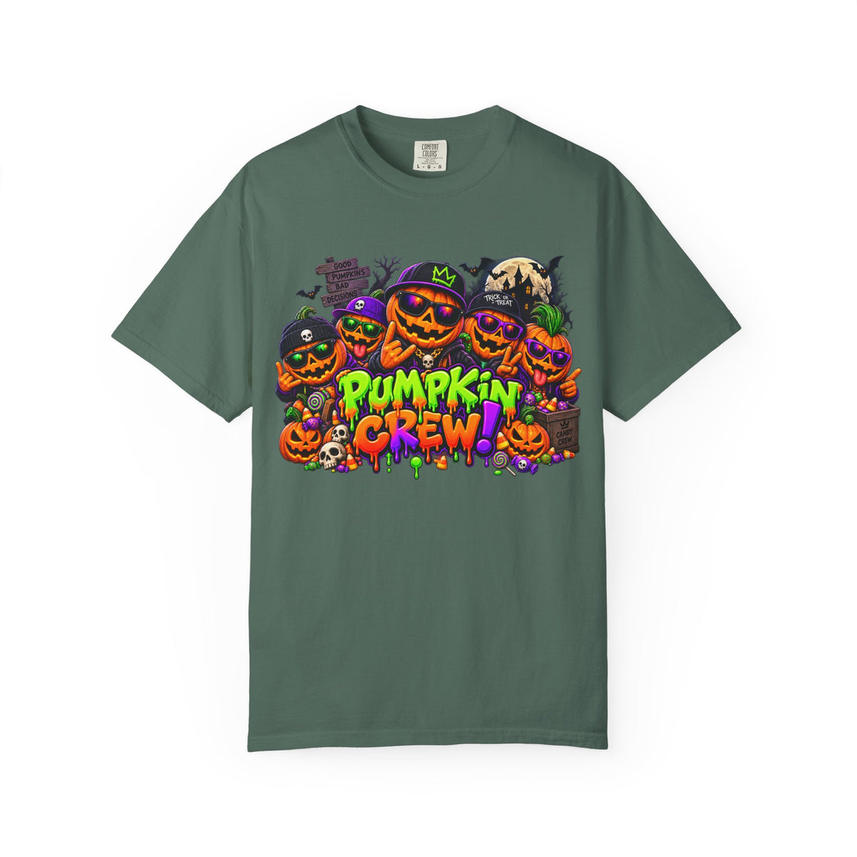 Pumpkin Crew Halloween T-Shirt – Funny Jack O’ Lantern Graphic Tee