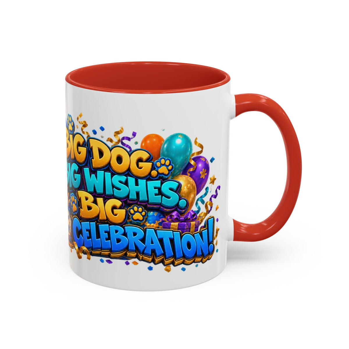 Big Dog Big Wishes Saint Bernard Birthday White Mug