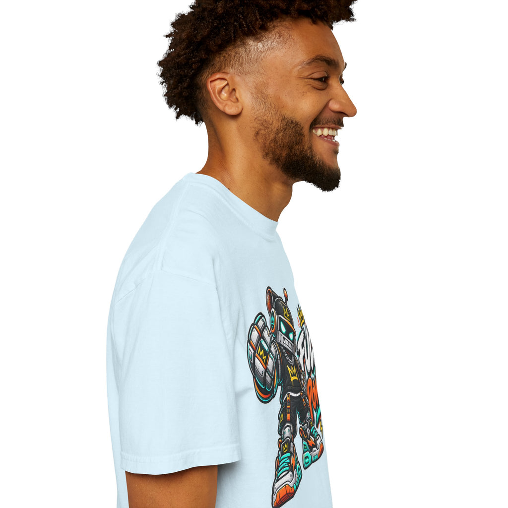 Full Power Robot Graphic T-Shirt — Retro Streetwear Tee
